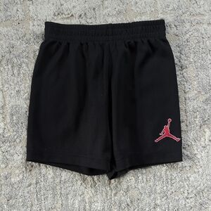 Jordan Black Shorts with Red Logo Size 4T